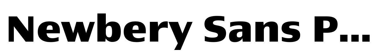 Newbery Sans Pro Xp Bold